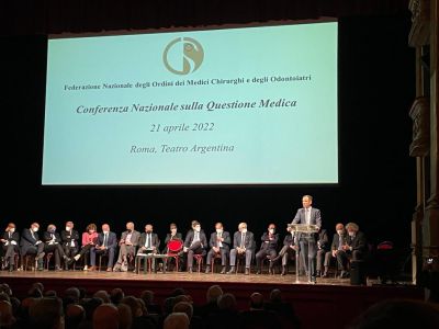 Medici: Fedriga a conferenza FNOMCEO 21.04.2022